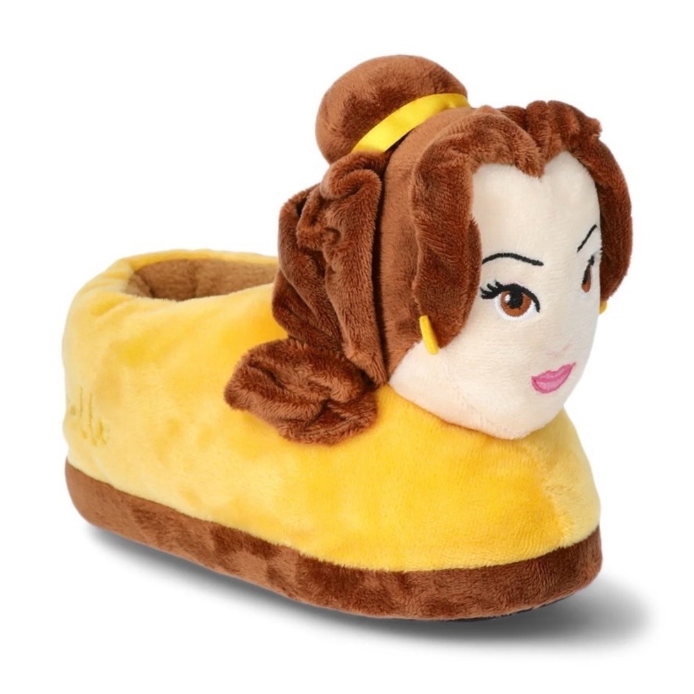 Disney Belle Yellow and Brown Kids Slippers